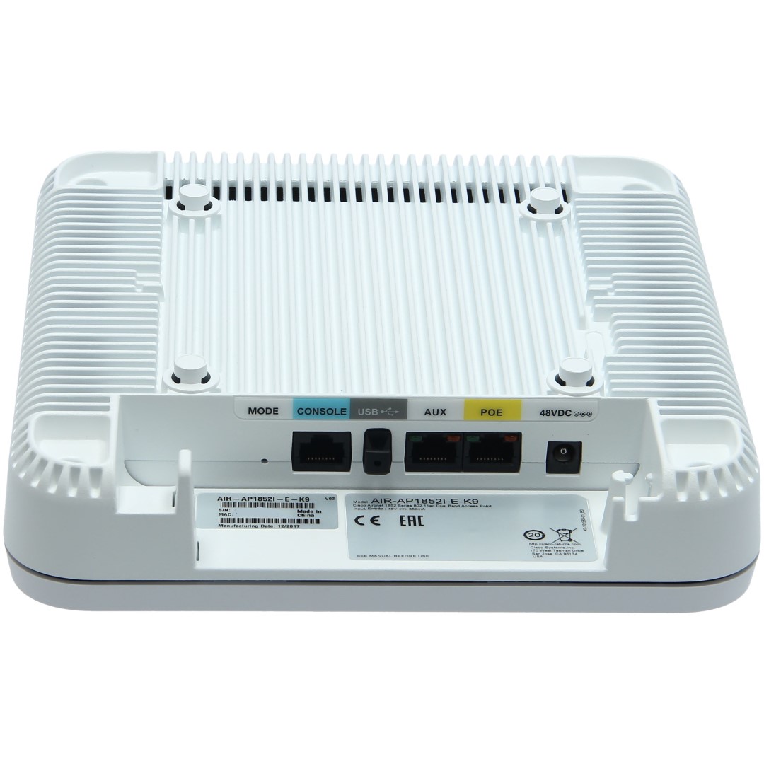 Cisco Aironet 1852I Access Point, Dual-band Controller-based 802.11a/g/n/ac Wave 2, Internal Antennas, E Regulatory Domain
