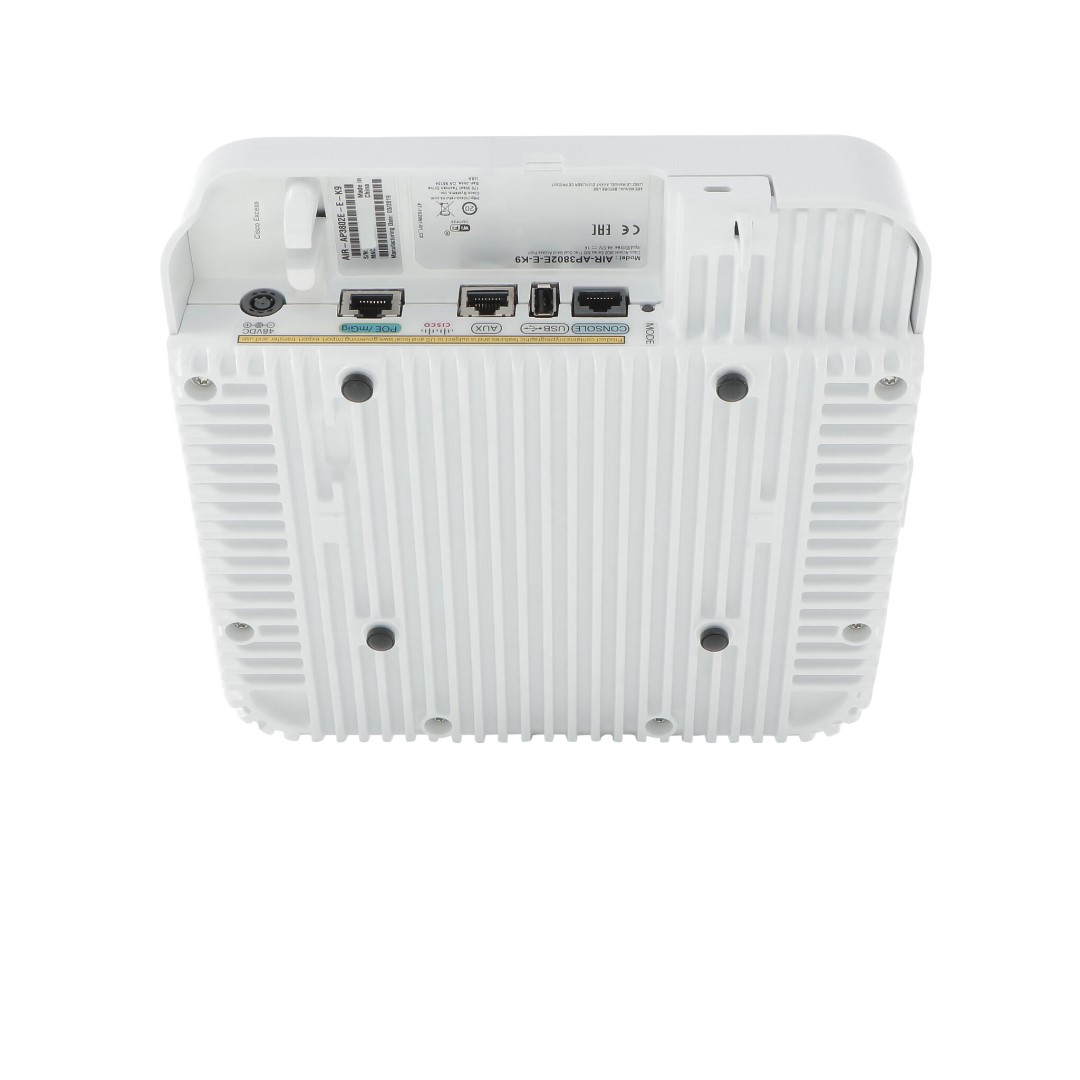 Cisco Aironet 3802E Access Point, Dual-band Controller-based 802.11a/b/g/n/ac Wave 2, External Antennas; multigigabit, E Regulatory Domain