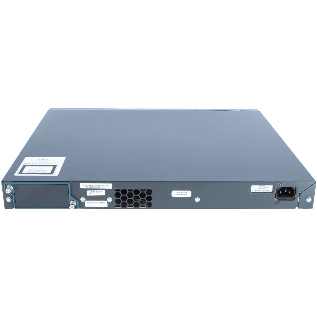 Cisco Catalyst 2960-SF 48 10/100 Fast Ethernet ports, 740W of POE/POE+ power, 4x SFP, FlexStack stacking (requires module), LAN Base software