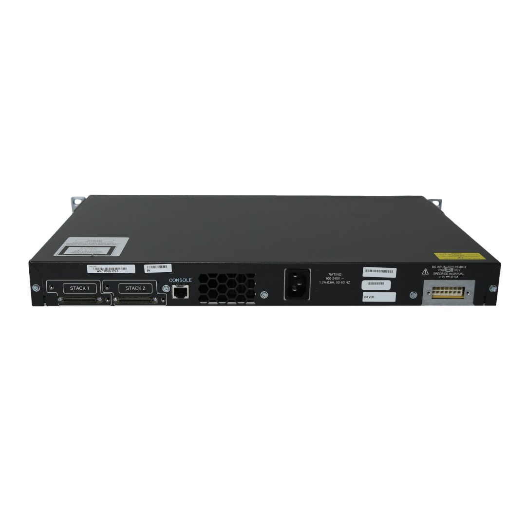 Cisco Catalyst 3750G Stackable 12 SFP-based Gigabit Ethernet ports, IP Base software