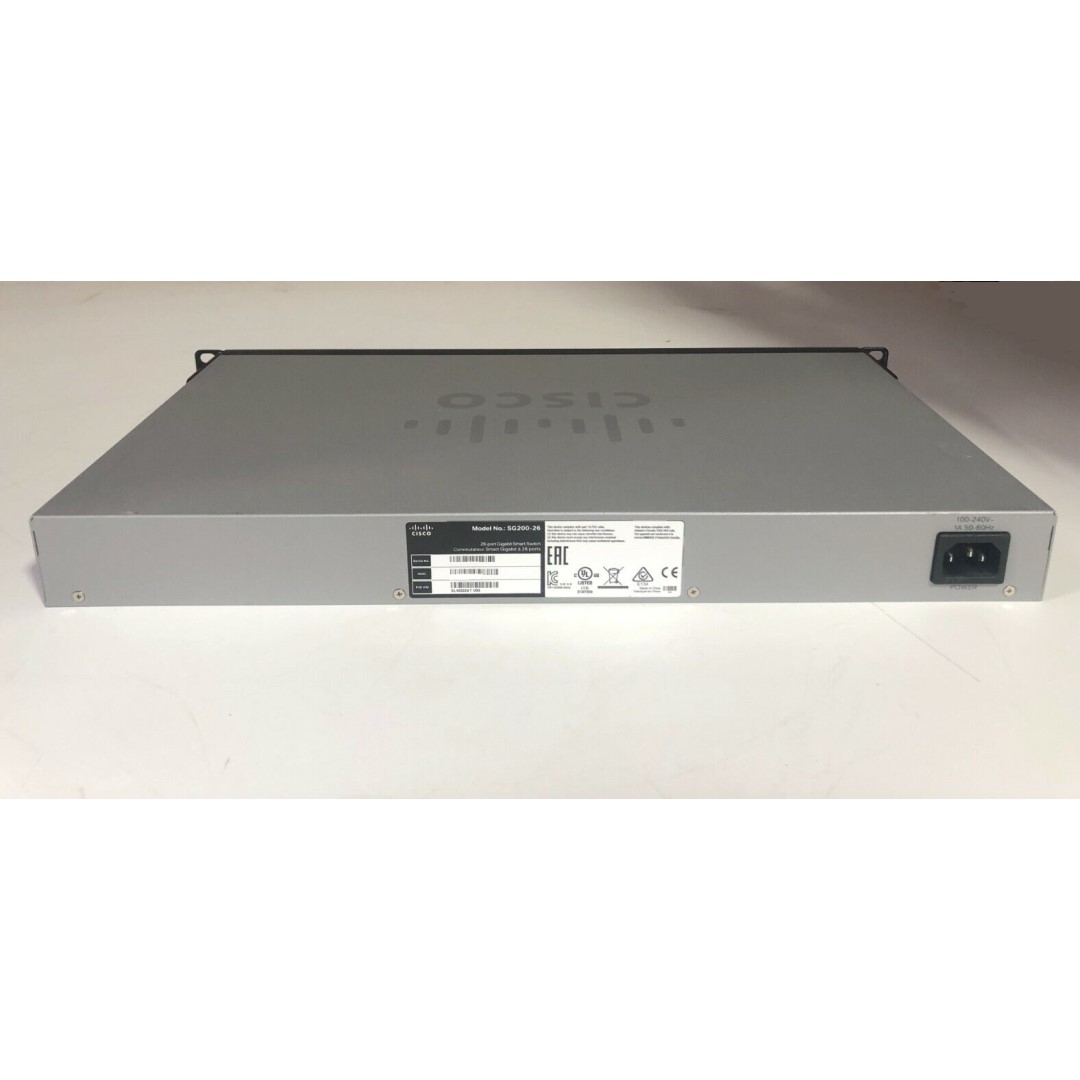 Cisco Small Business 200 Series SG200-26 Smart Switch, 24-Port 10/100/1000 &amp; 2 combo mini-GBIC ports