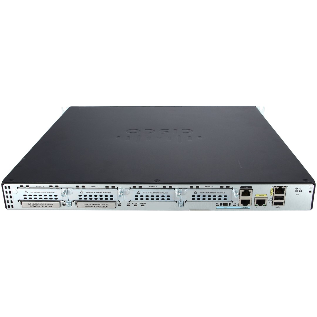 Cisco 2901 ISR Voice Bundle, PVDM3-16, UC License PAK, FL-CUBE10