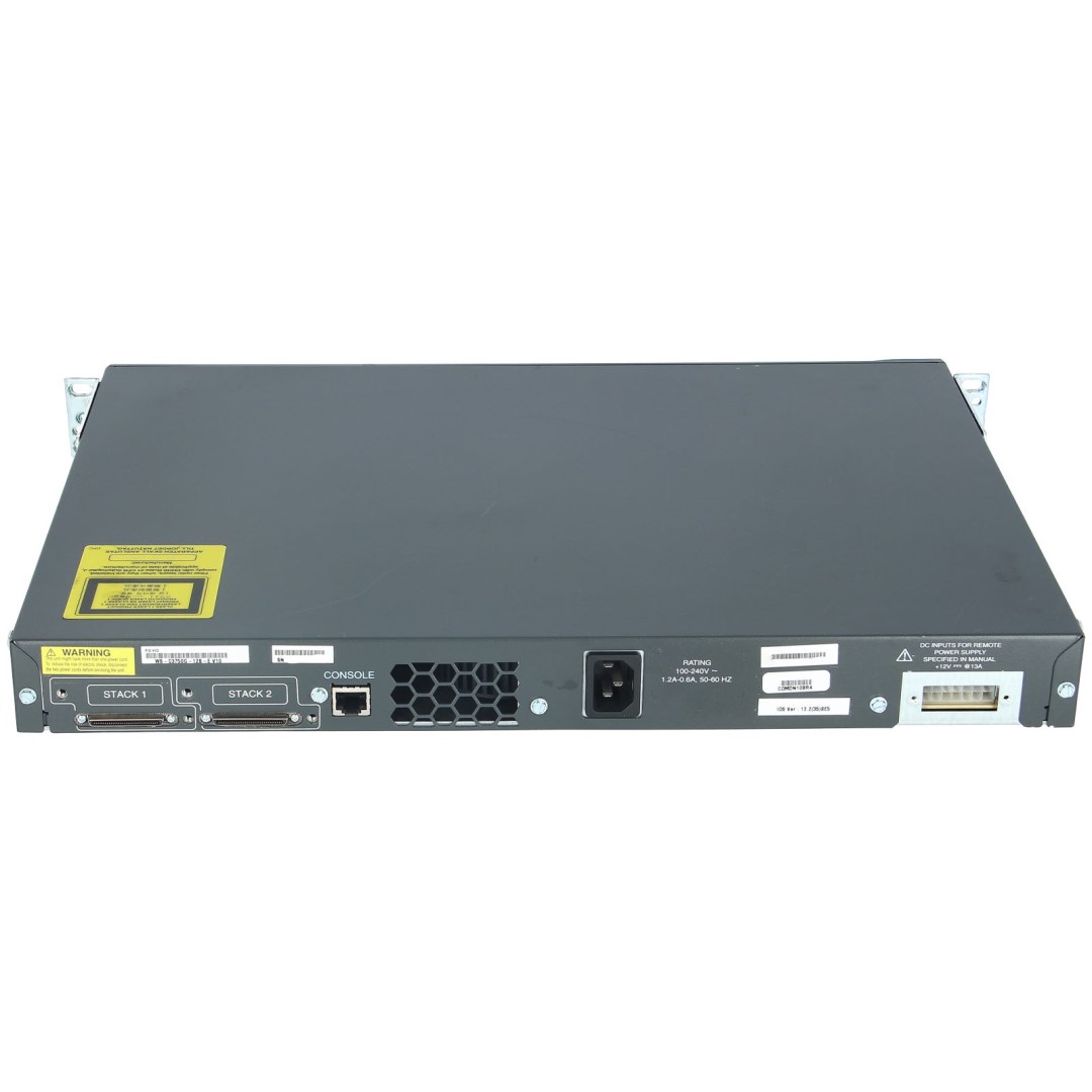 Cisco Catalyst 3750G Stackable 12 SFP Gigabit Ethernet ports, IP Services software