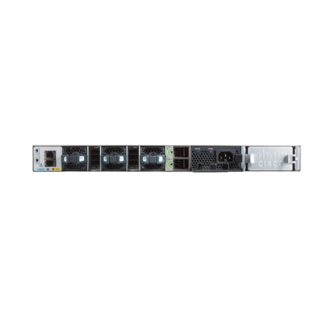 Cisco Catalyst 3850 Stackable 24 10/100/1000 Ethernet UPOE ports, with one 1100WAC power supply  1 RU, IP Base feature set
