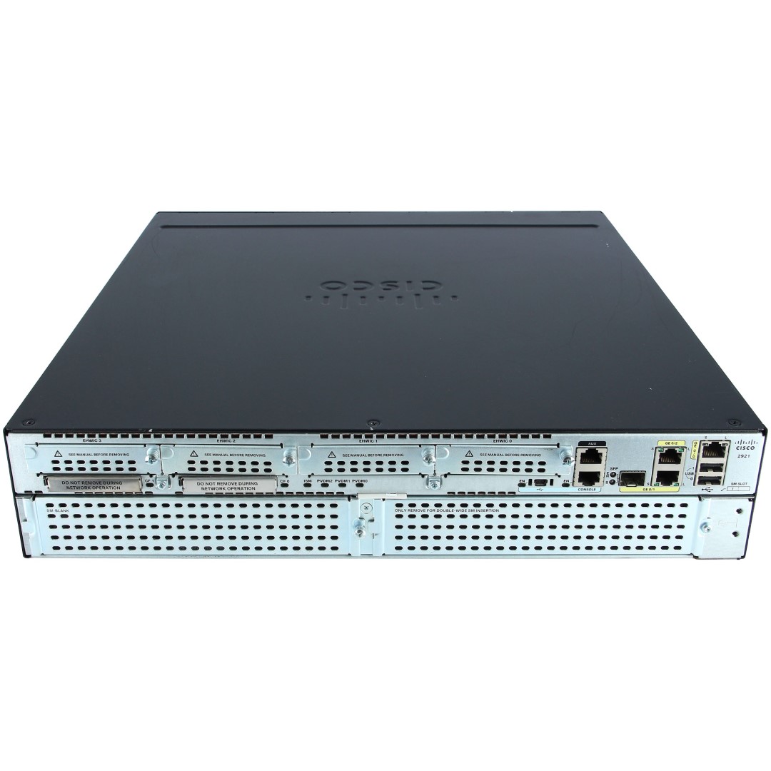 Cisco 2921 ISR Voice Security Bundle, PVDM3-32, UC and SEC License PAK