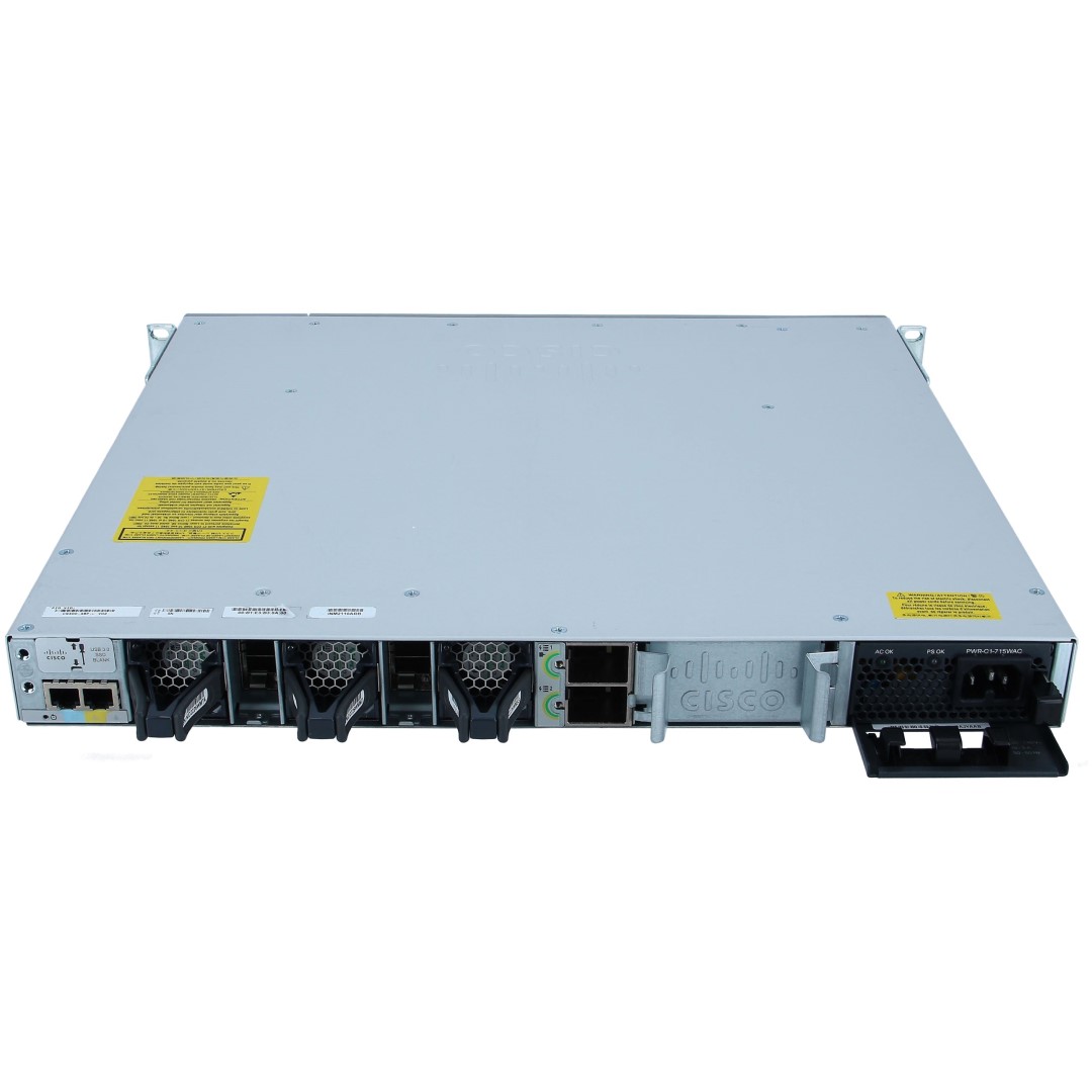 Cisco Catalyst 9300 48-port 1G copper with modular uplinks, PoE+, Network Advantage
