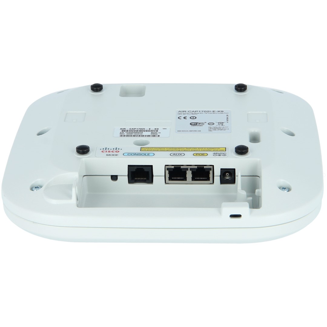 Cisco Aironet 1702I Access Point, Dual-band controller based 802.11a/g/n/ac, Internal Antenna, E Regulatory Domain
