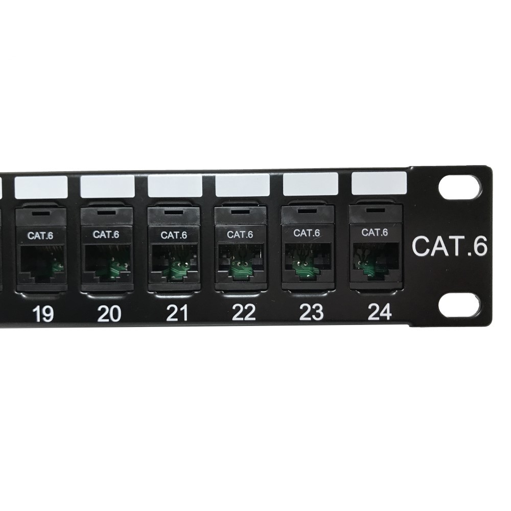 50PU6HP PANEL 19&quot; 24 RJ45 UTP C-6 T568A/B High performance