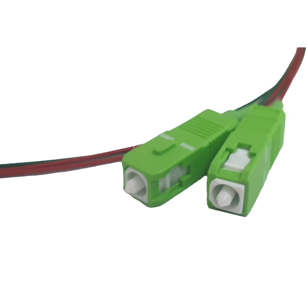 Pareja Pigtails F.O. FTTH Monomodo 9-125 µm SC-APC / SC-APC