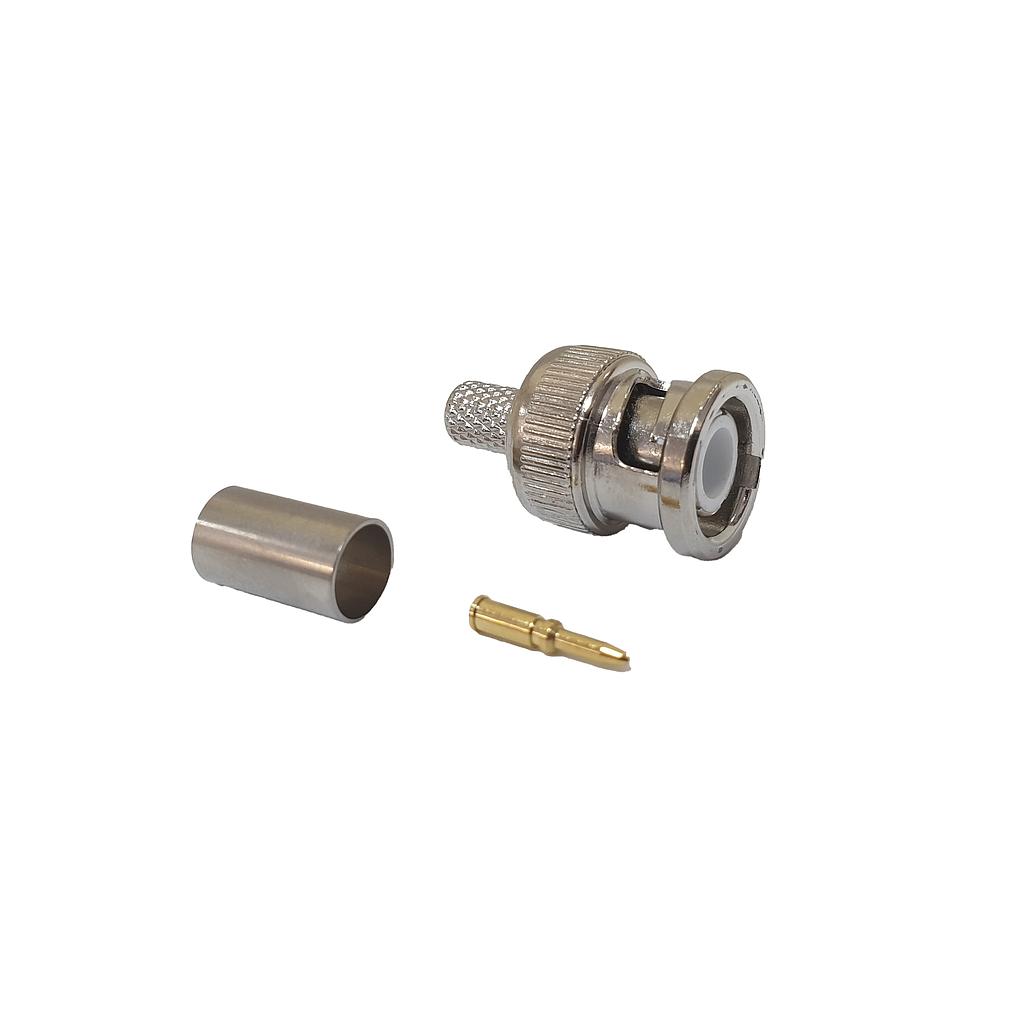 Conector BNC RG59-62 M Aéreo Crimpar