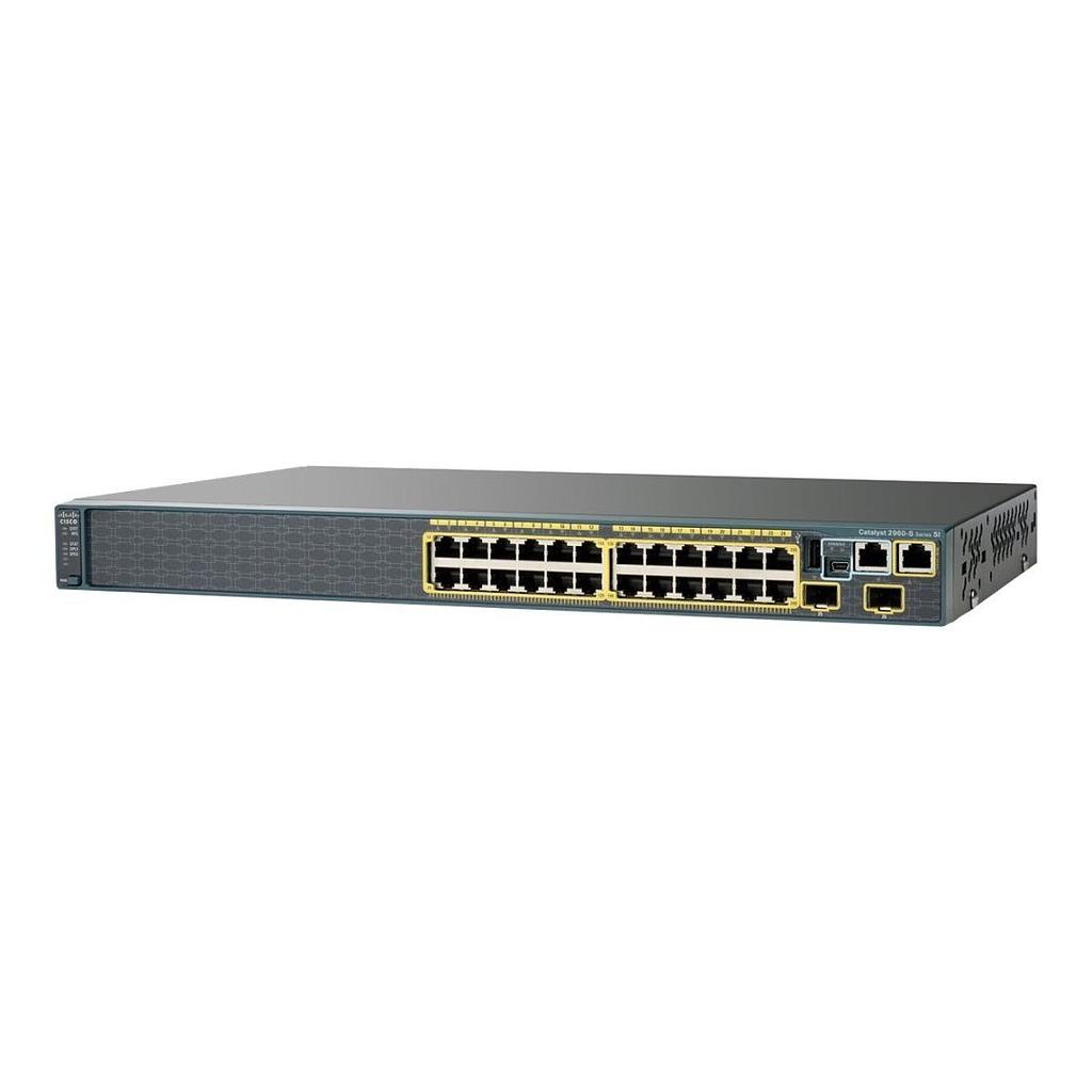 Cisco Catalyst 2960S 24 10/100/1000 Ethernet, 2 x SFP LAN Lite