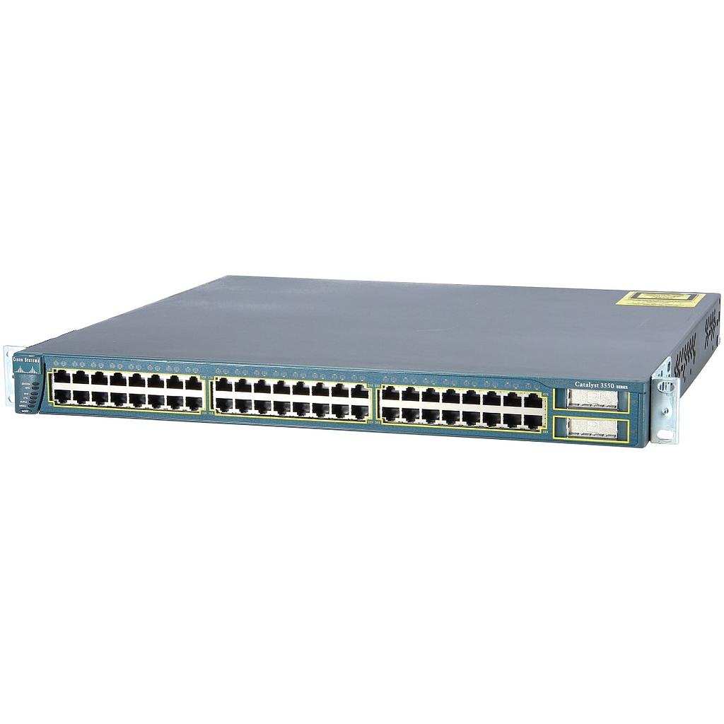Cisco Catalyst C3550 Stackable 48 10/100 Ethernet ports &amp; 2 Gigabit Ethernet GBIC ports, Standard Multilayer Image software