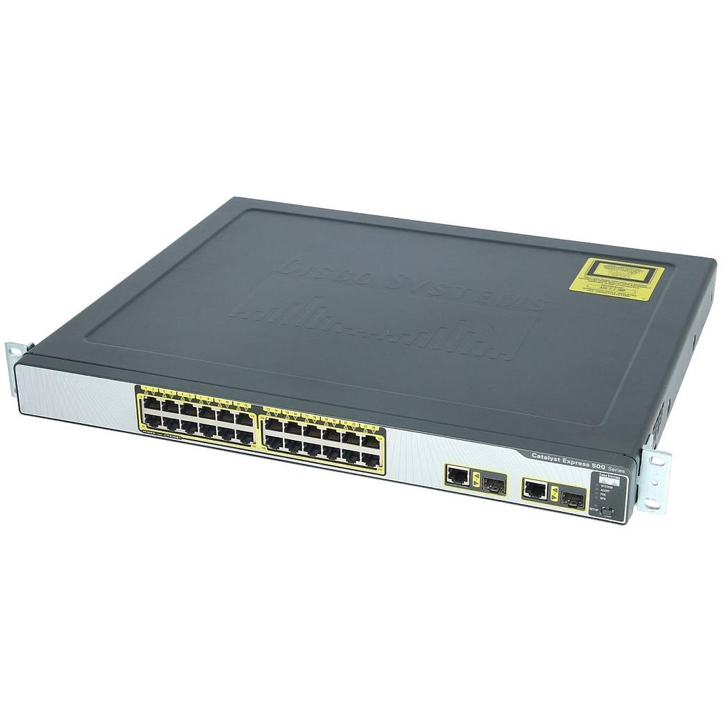Cisco Catalyst Express 500 24 x 10/100 PoE ports &amp; 2 x 10/100/1000BASE-T or SFP uplink ports