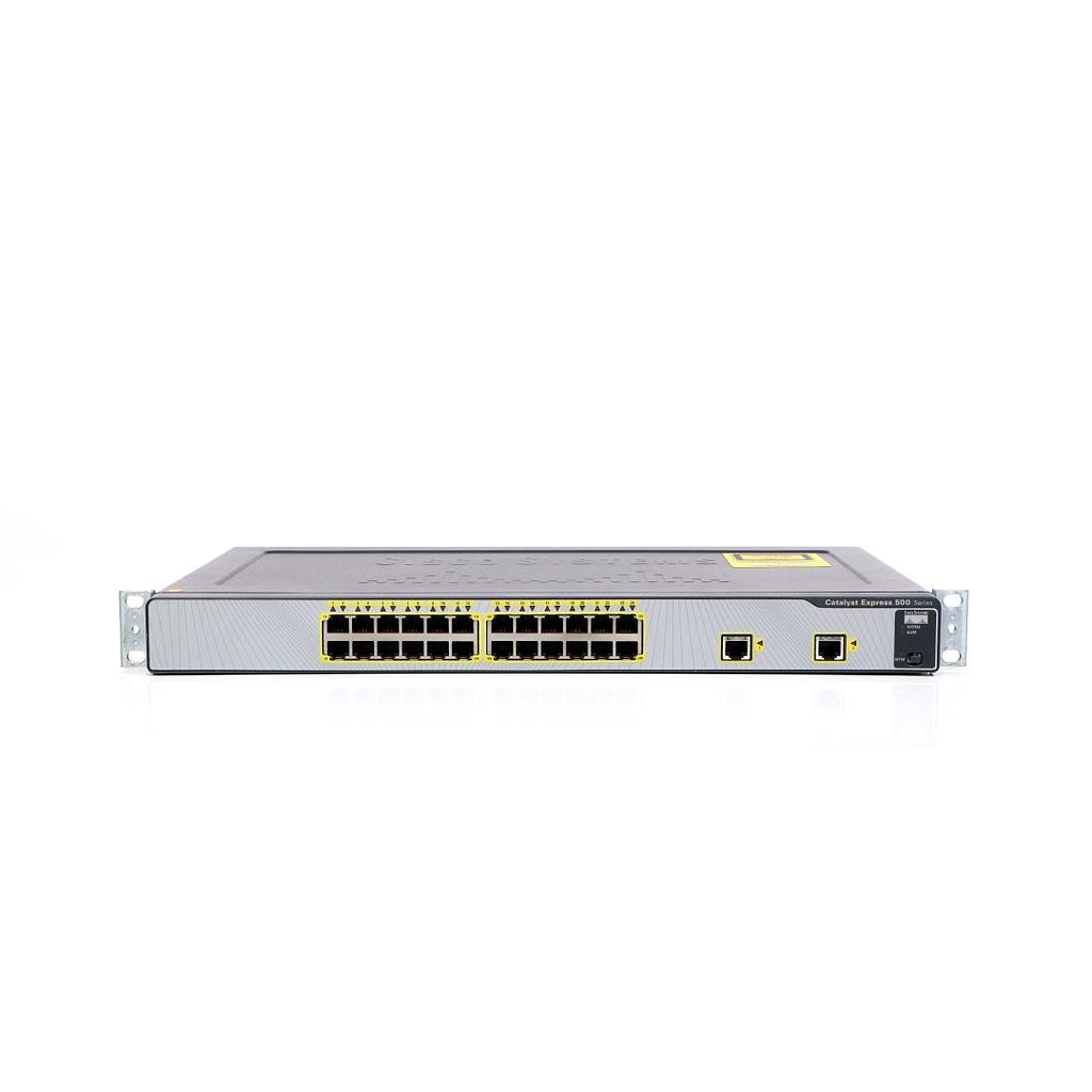 Cisco Catalyst Express 500 24 x 10/100 ports &amp; 2 x 10/100/1000BASE-T uplink ports