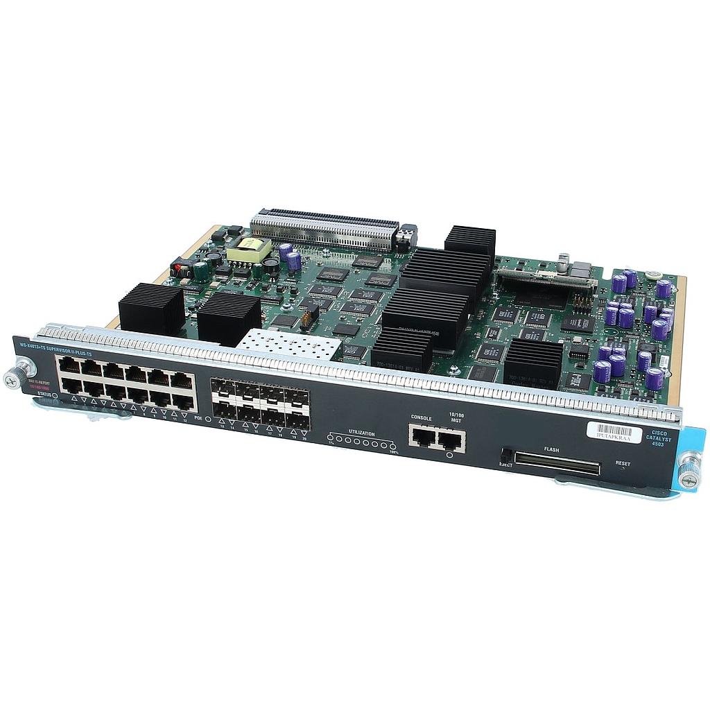 Cisco Catalyst 4500 Series Supervisor Engine II-Plus-TS, 12 10/100/1000 802.3af PoE, 8 SFPs, console RJ-45 (based on Cisco IOS Software)