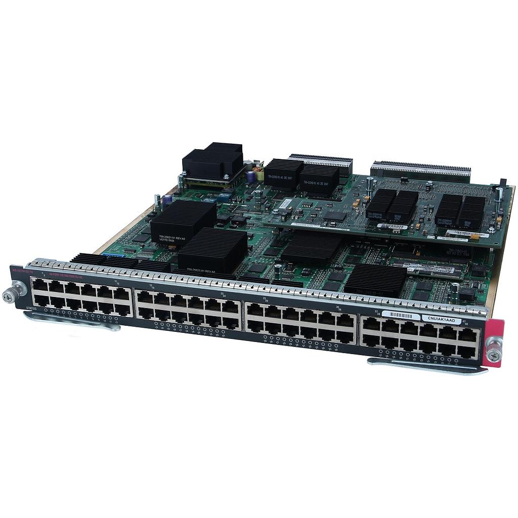 Cisco Catalyst 6500 Series 48-Port 10/100/1000 RJ-45 Cisco Express Forwarding 720 Interface Module; field-upgradable to support distributed forwarding with the addition of the distributed forwarding daughter card (part number WS-F6700-DFC3A=)
