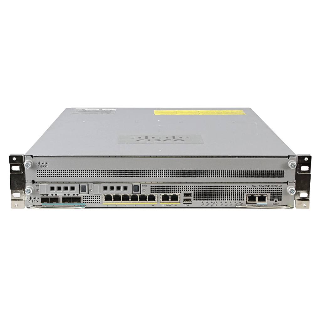 Cisco ASA 5585-X Firewall Edition SSP-40 bundle includes 6 Gigabit Ethernet interfaces, 4 10 Gigabit Ethernet SFP+ interfaces, 2 Gigabit Ethernet management interfaces, 10,000 IPsec VPN peers, 2 Premium VPN peers, dual AC power, 3DES/AES license