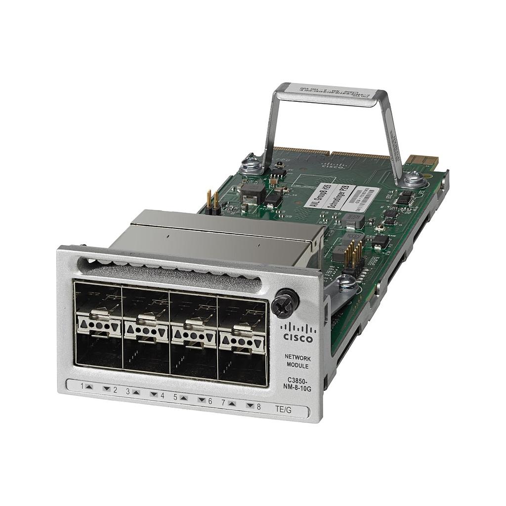 Cisco 8 x Gigabit Ethernet / 8 x 10 Gigabit Ethernet network module spare for 3850