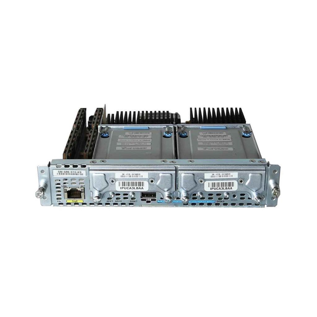 Cisco Service Module with Services-Ready Engine 4GB DRAM, 2GB flash storage, 2x 500GB 7.2K RPM SATA Hard Disk, embedded cryptography chip, RAID 0,1 support (application dependant), hot swappable hard disk