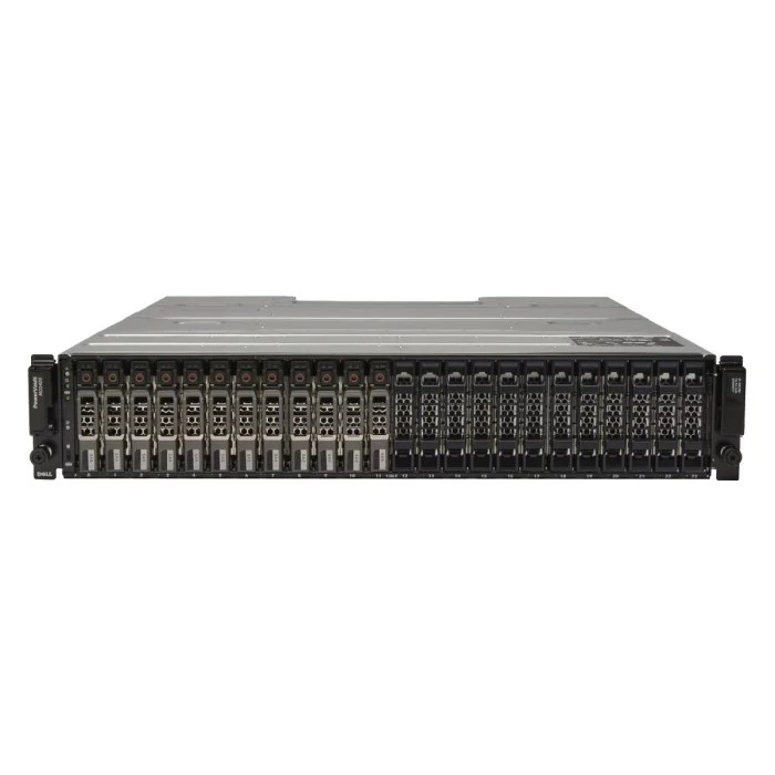 Dell PowerVault MD1420 24SFF 2U Direct Attach Storage (x2 GD7W3 PSU 600W - x2 2X93X 12G SAS Module Controller)