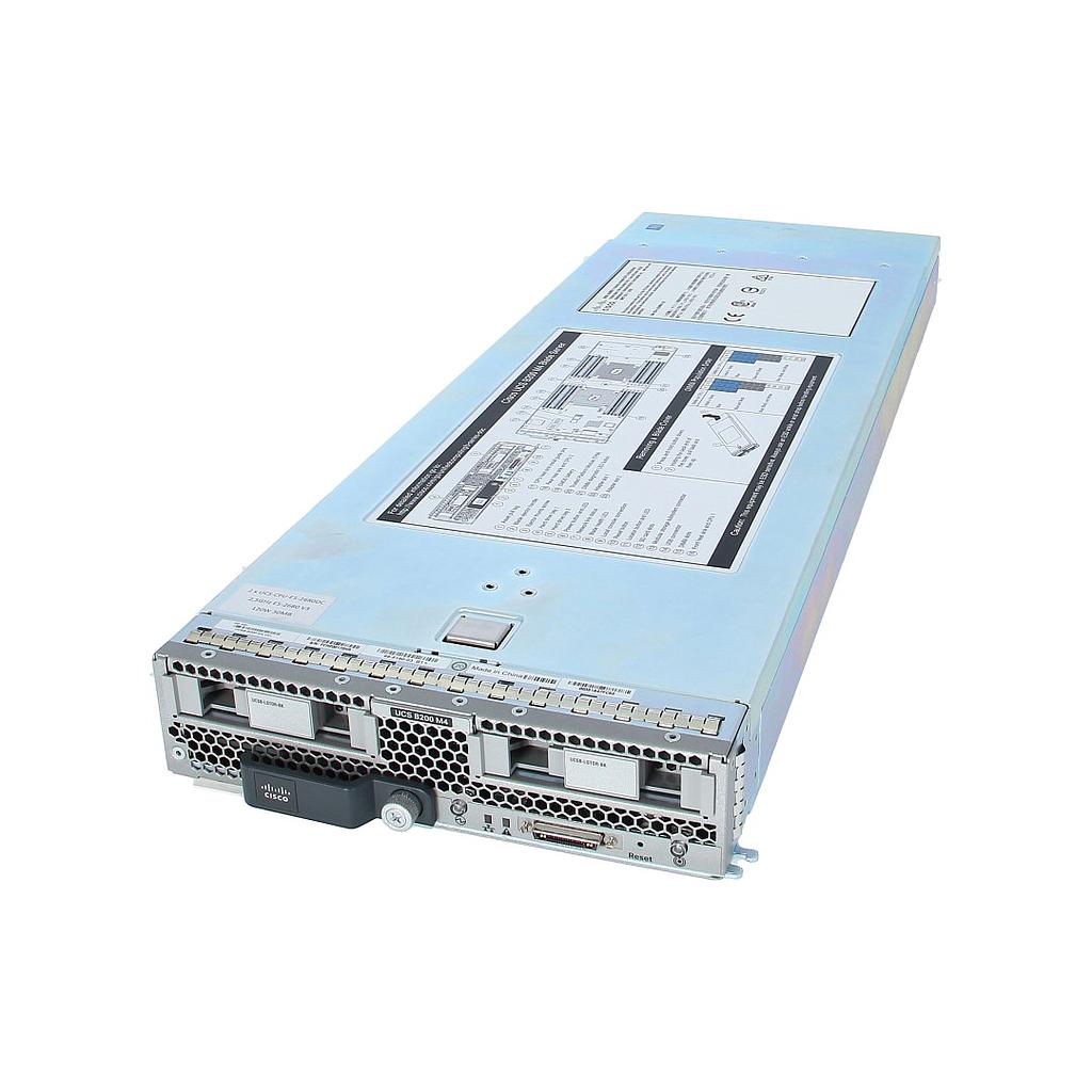 Cisco UCS B200 M4 Blade Server without CPU, memory, drive bays, HDD, VIC adapter, or mezzanine adapters