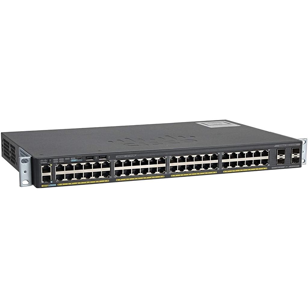 Cisco Catalyst 2960X 48 10/100/1000 ports and 4 SFP module slots LAN Base