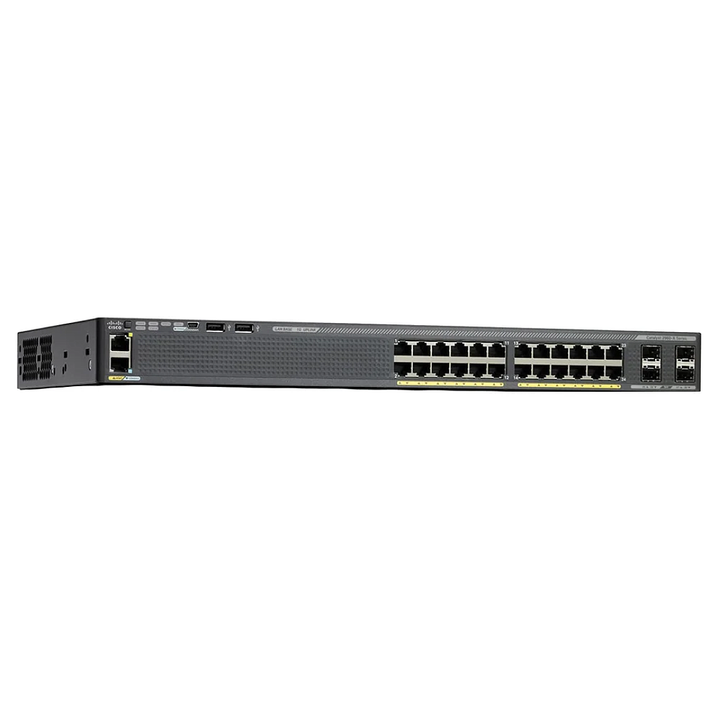 Cisco Catalyst 2960X 24 10/100/1000 ports and 4 SFP module slots LAN Base