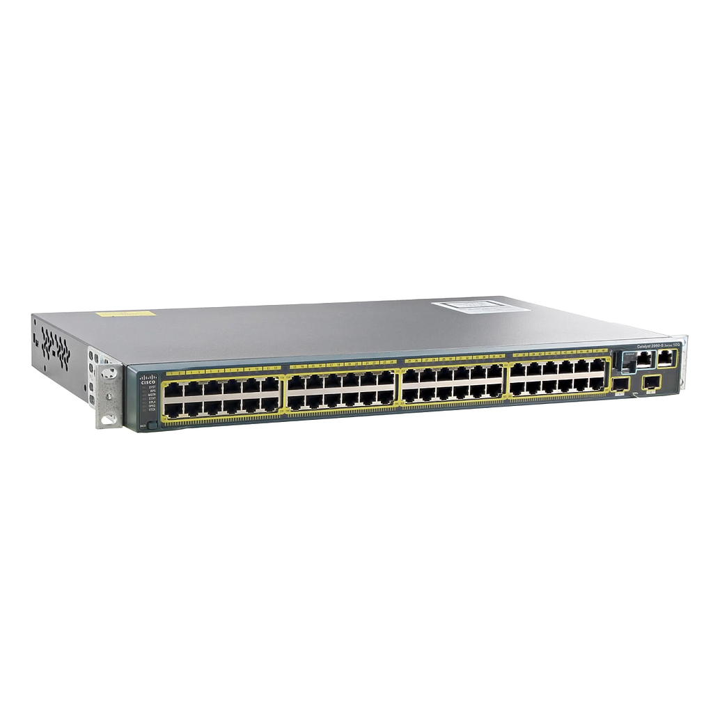 Cisco Catalyst 2960S 48 10/100/1000 Ethernet, 2 x 10G SFP+ LAN Base