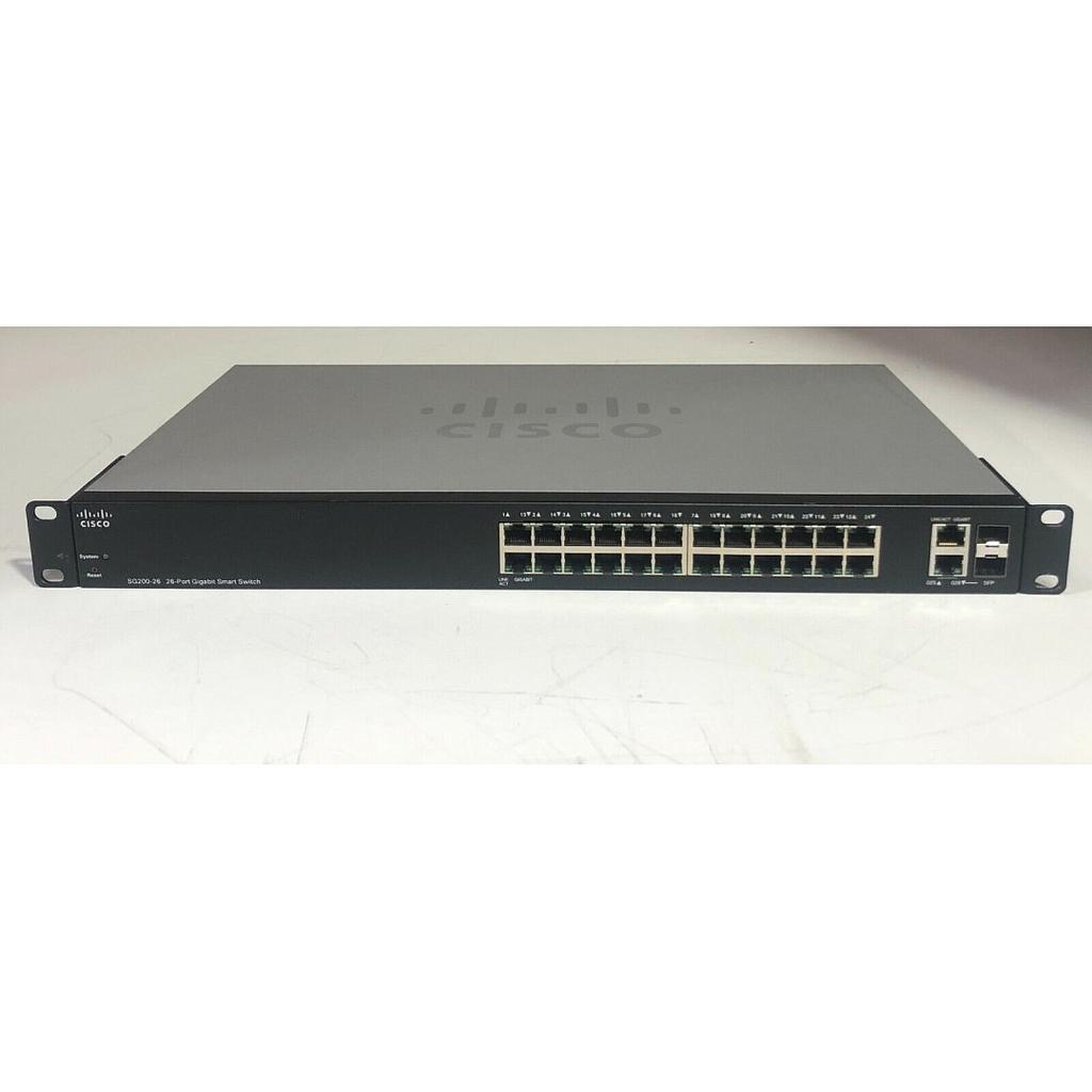 Cisco Small Business 200 Series SG200-26 Smart Switch, 24-Port 10/100/1000 &amp; 2 combo mini-GBIC ports