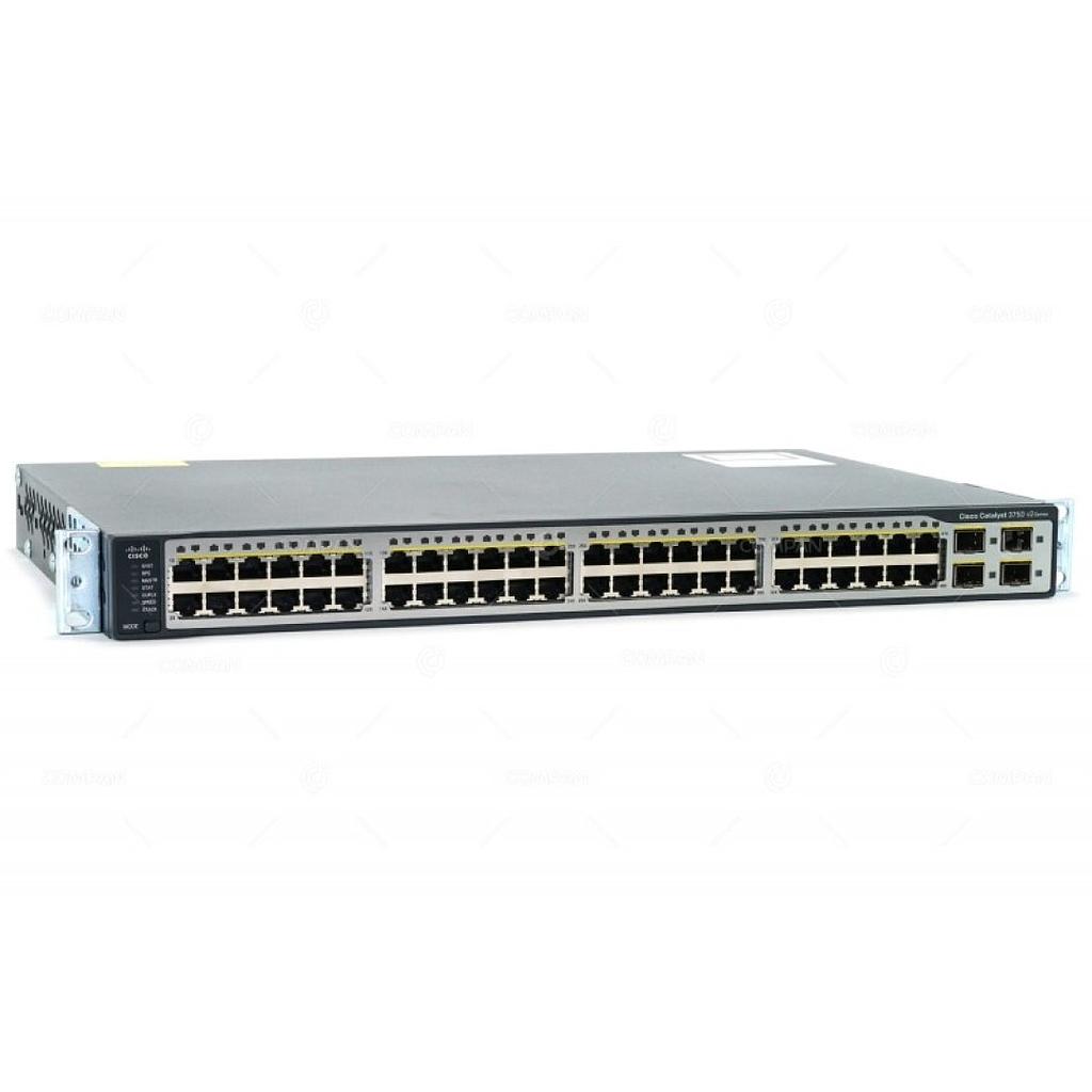 Cisco Catalyst 3750V2 48 10/100 Ethernet ports and 4 SFP Gigabit Ethernet ports, IP Services software