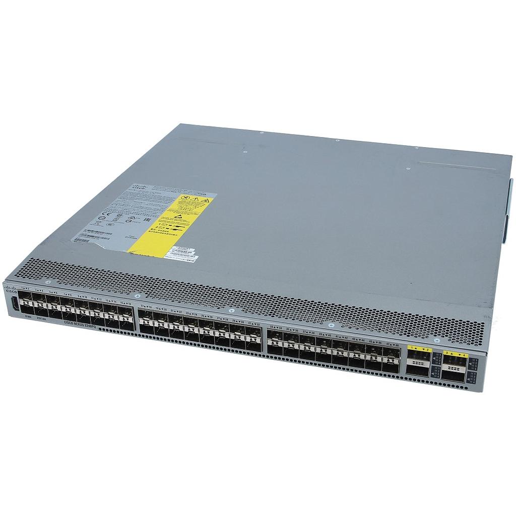 Cisco Nexus 2248PQ 10GE Fabric Extender, 2PS, 4 Fan Module, 48x1/10GE (req SFP/SFP+) and 4x40G QSFP+ (req QSFP+), choice of airflow and power supply