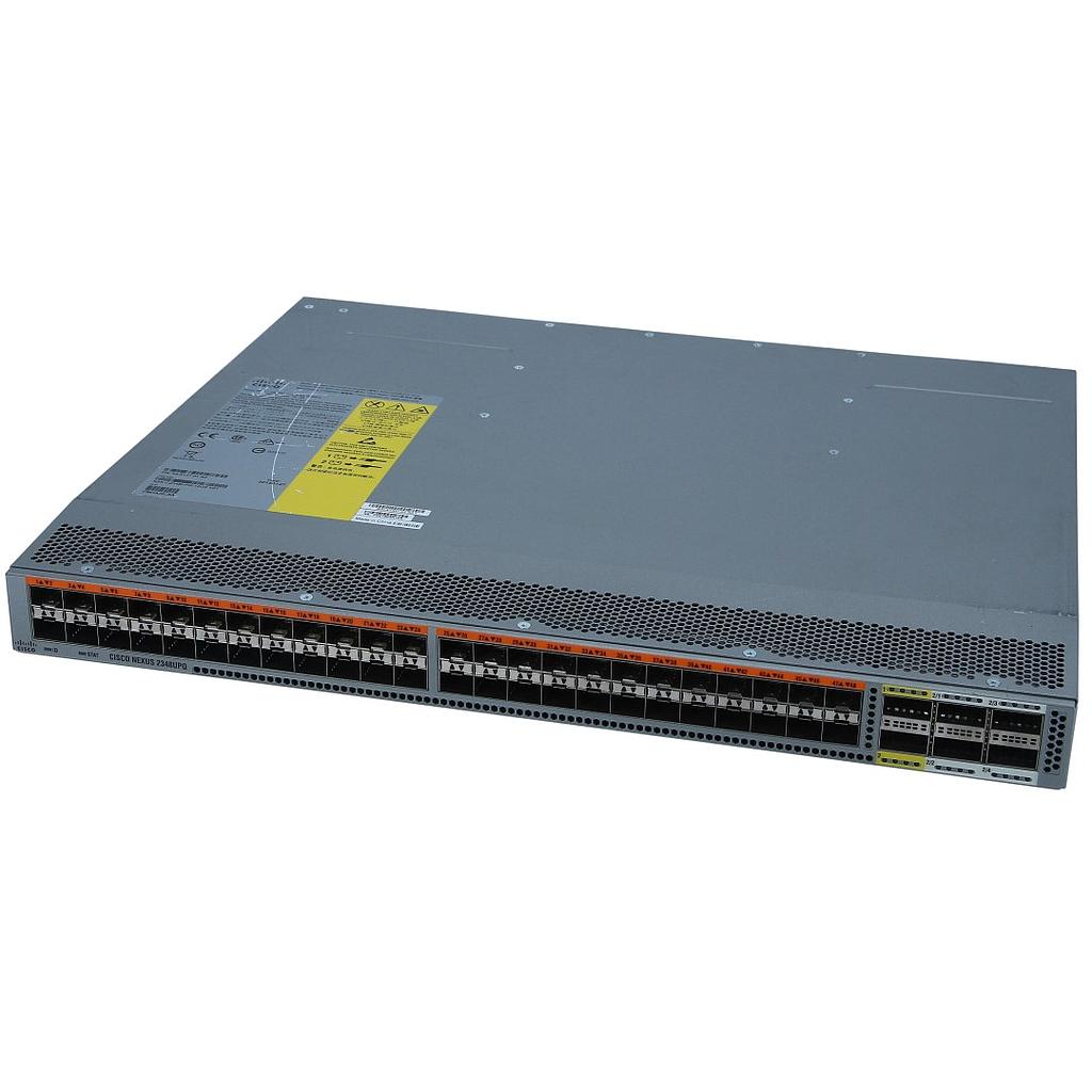 Cisco Nexus 2348UPQ 10GE Fabric Extender, 2PS, 3 Fan Module, 48x1/10GE (req SFP/SFP+) + 6x40G QSFP+(req QSFP+), choice of airflow and power supply