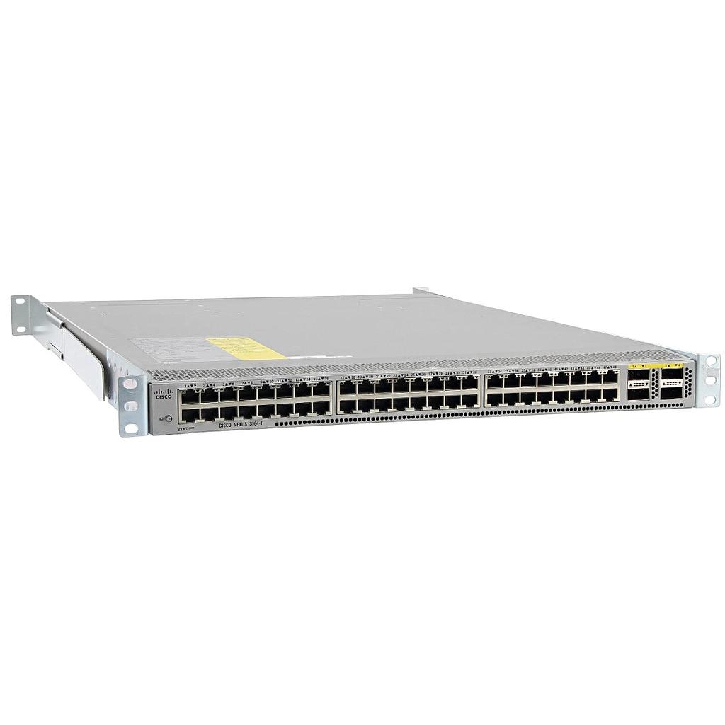 Cisco Nexus 3064-T, 48 10GBase-T and 4 QSFP+ ports, choice of airflow and power supply