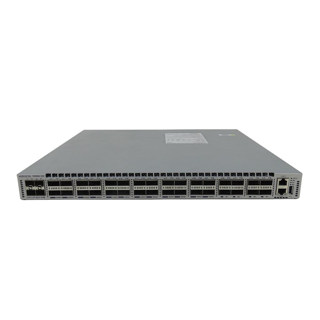 Arista 7050QX, 32x QSFP+ &amp; 4x SFP+ switch, front-to-rear airflow and dual 500W AC power supplies