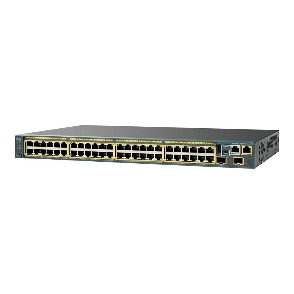 Cisco Catalyst 2960S 48 10/100/1000 Ethernet, 2 x SFP LAN Lite