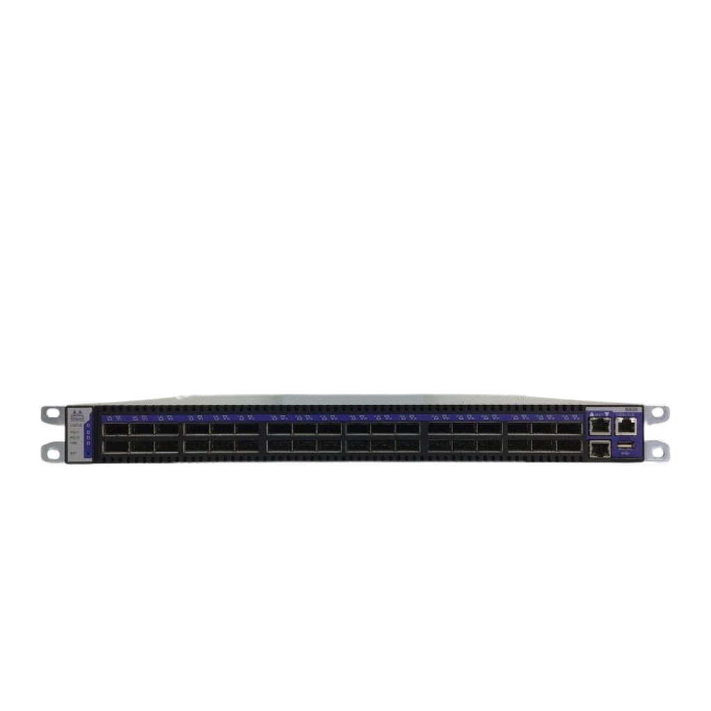 Mellanox InfiniScale IV QDR InfiniBand Switch, 36 QSFP ports, 1 Power Supply, support for FabricIT EFM, Connector side to PSU side airflow (iDataplex ready) with rack rails