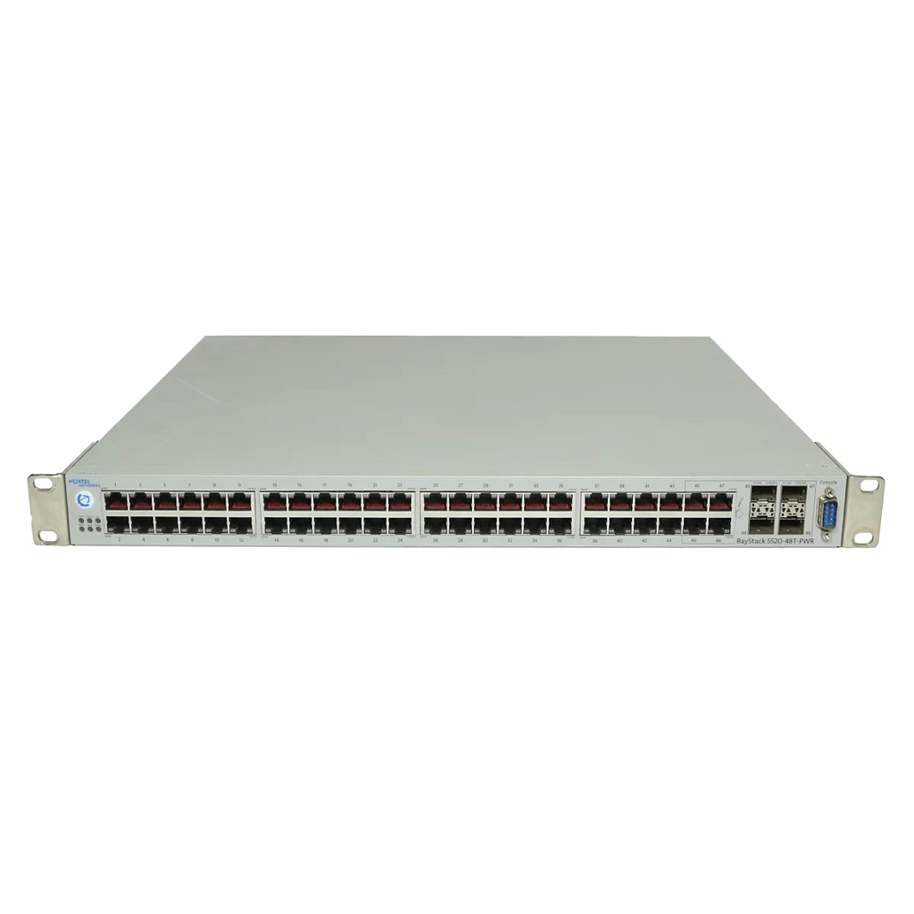 Avaya 5520-48T-PWR 48x 10/100/1000BASE-T PoE ports &amp; 4 combo SFP ports Ethernet Routing Switch