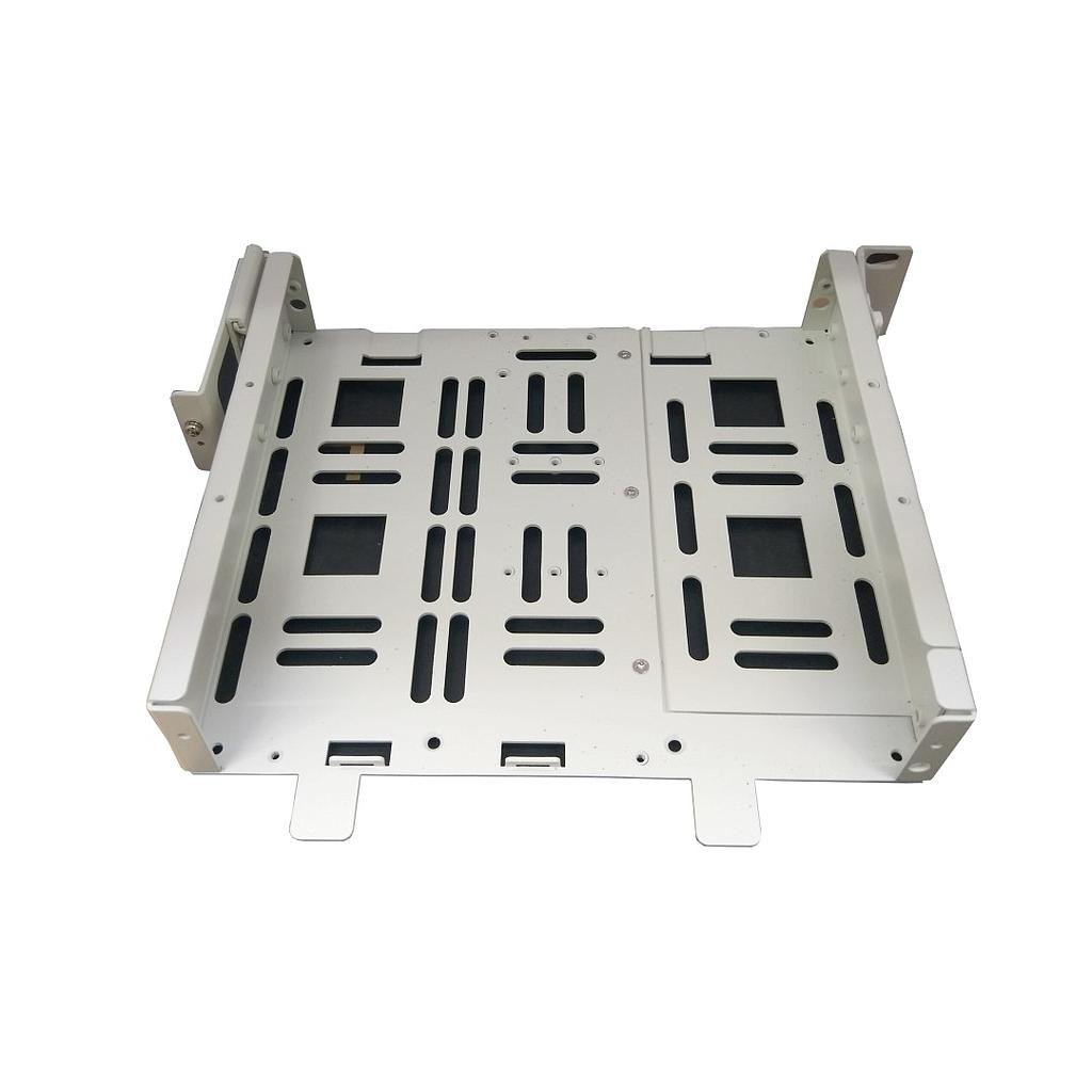 Alcatel universal 1/2 width tray kit for mounting one 1/2 width OS6250 switch in a 19&quot; rack