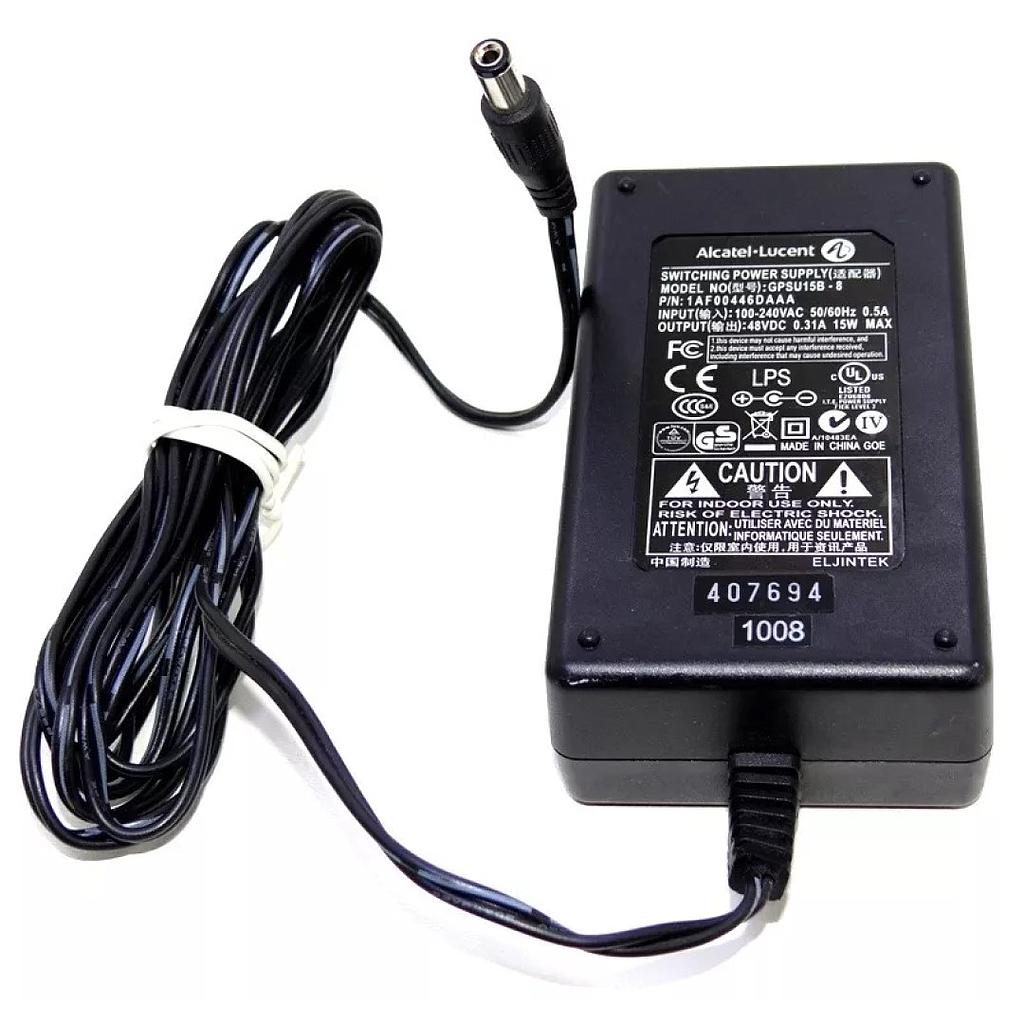 Alcatel Lucent 48V DC, 15W Power Supply for IP Touch Phone