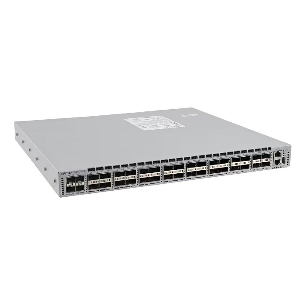 Arista 7050QX, 32x QSFP+ &amp; 4x SFP+ switch, rear-to-front airfow and dual 500W AC power supplies