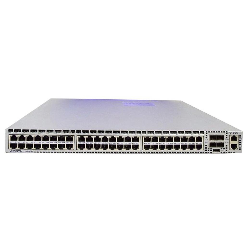 Arista 7050T, 48x RJ45 (1/10GBASE-T) &amp; 4x SFP+ switch, front-to-rear airflow, 2x AC power supplies