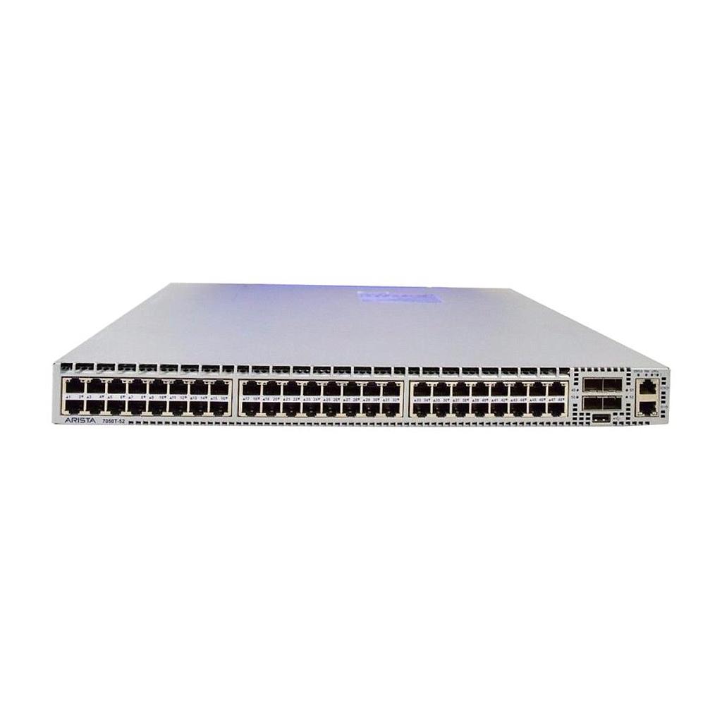Arista 7050T, 48x RJ45 (1/10GBASE-T) &amp; 4x SFP+ switch, rear-to-front airflow, 2x AC power supplies