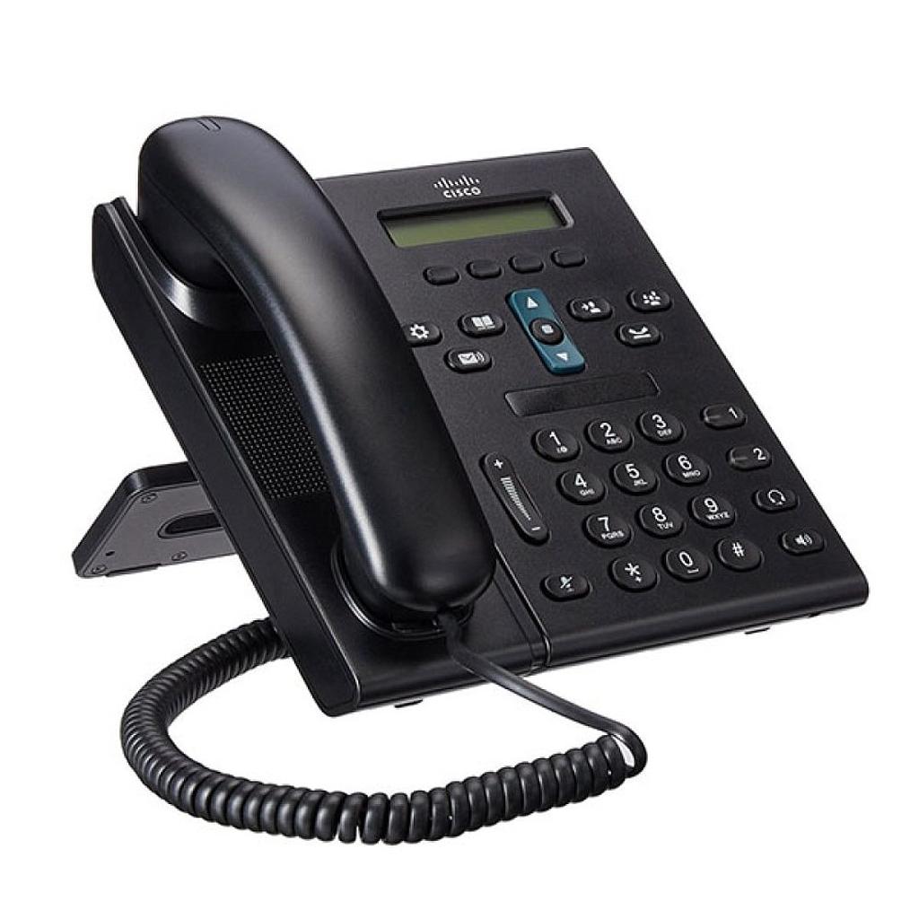 Cisco Unified IP Phone 6921, Charcoal, Slimline Handset