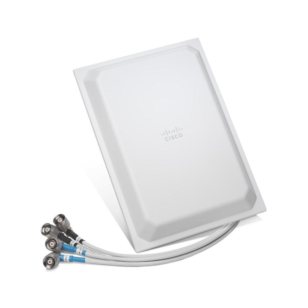Cisco Aironet Dual Band, 2dBi in 2.4GHz; 3dBi in 5GHz, Ceiling Mount 4-Element Omnidirectional Antenna with 4 right angle RP-TNC Connector
