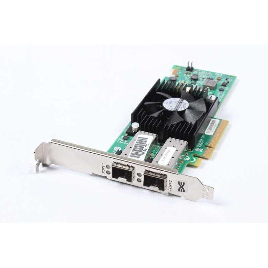 Dell Emulex OCE14102-UX-D CNA Dual Port 10GB SFP+ PCI-e Converged Network Adapter for PowerEdge - High Profile Bracket