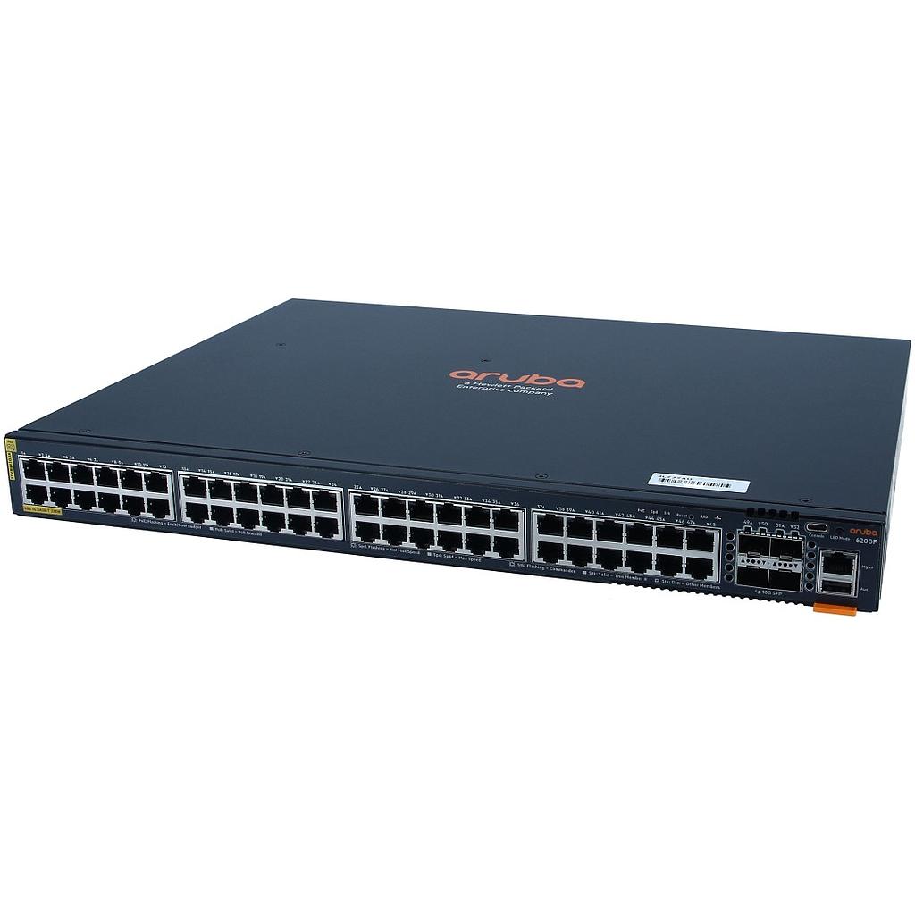 Aruba 6200F 48G Class4 PoE 4SFP+ 370W Switch