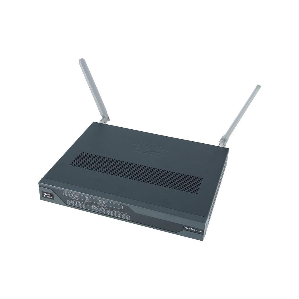 Cisco 881 Fast Ethernet Secure Router supporting HSPA+/HSPA/UMTS/EDGE/GPRS—Global SKU with Embedded 3.7G MC8705