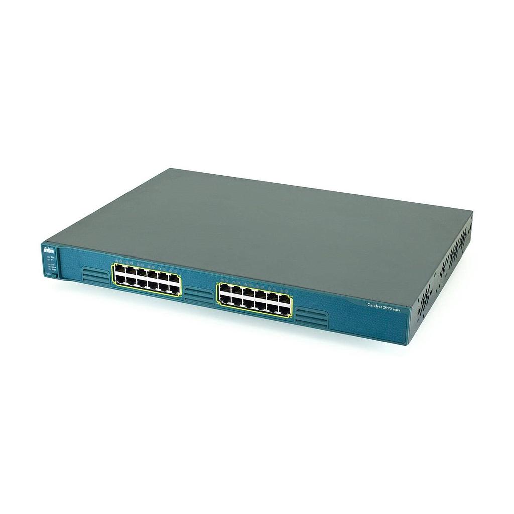 Cisco Catalyst 2970G, 24 Ethernet 10/100/1000 ports