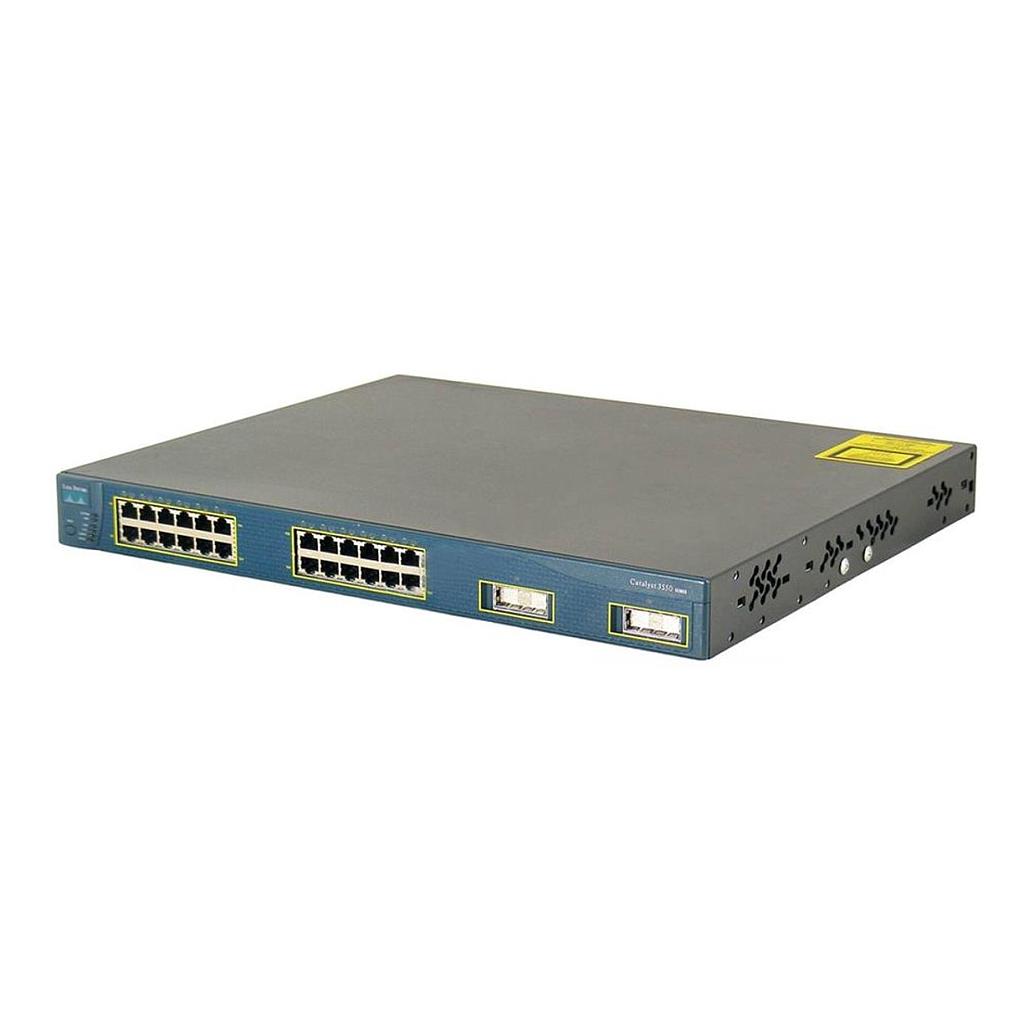 Cisco Catalyst C3550 Stackable 24 10/100 Ethernet ports &amp; 2 Gigabit Ethernet GBIC ports, Enhanced Multilayer Image software