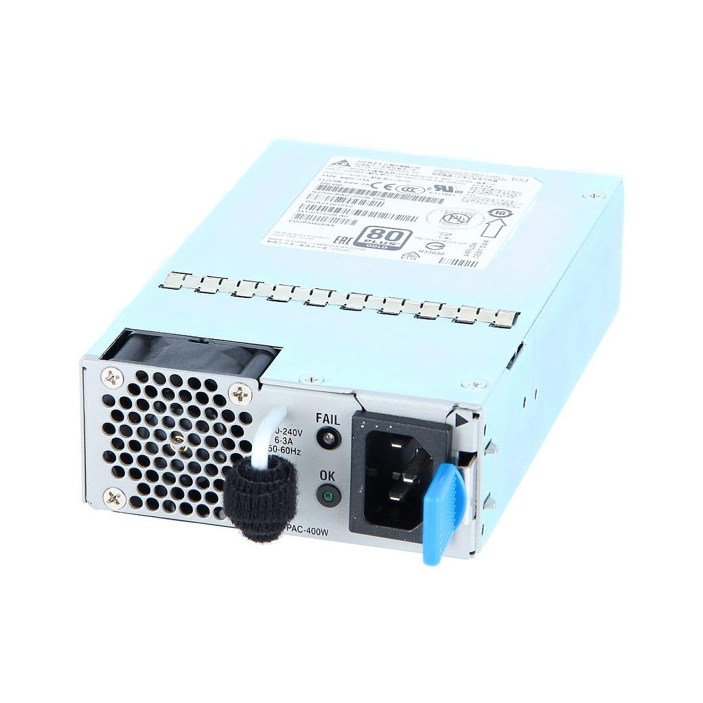 Cisco 400W AC Power Supply, Front-to-back airflow (Standard airflow, port side exhaust) for Nexus 2200